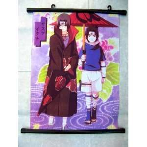  Naruto Itachi and Sasuke (small) 33x46cm Wallscroll 
