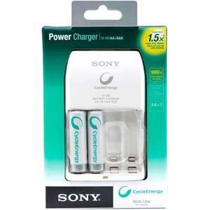 New Sony BCG34HLD2RN 4 Slot Battery Charger Compatibility Rechargeable 