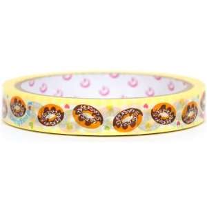  cute yellow chocolate donuts Deco Tape Japan: Toys & Games