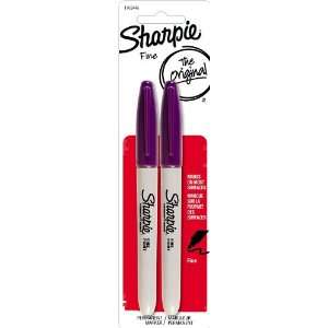  Sharpie Fine Point Permanent Markers, 2 Purple Markers 