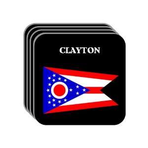  US State Flag   CLAYTON, Ohio (OH) Set of 4 Mini Mousepad 