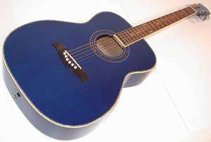 OF2 Oscar Schmidt Folk Style, Acoustic Guitar, Blue,NEW  
