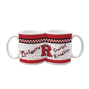  NCAA Rutgers Scarlet Knights 2 Pack 11oz White Gameday Mug 