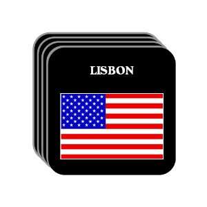  US Flag   Lisbon, Wisconsin (WI) Set of 4 Mini Mousepad 