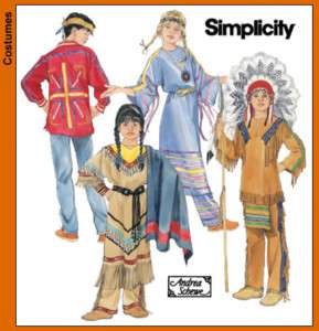 Native American Pow Wow KIDs PATTERN Simplicity 5448  