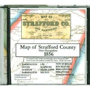  Map of Strafford County, NH, 1856, CDROM 