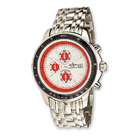 Jewelry Adviser Watches Croton Mens Stainless Steel Red/Wht Dial 
