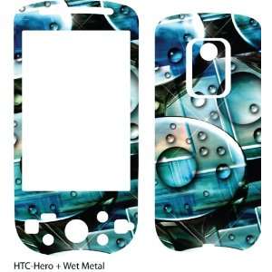  Wet Metal Design Protective Skin for HTC Hero Electronics