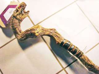 WIZARD SNAKE STAFF 67 TALL WOOD VERY DETAILED QUALITY  