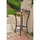Overstock Valencia Resin Wicker/ Steel Square Plant Stand