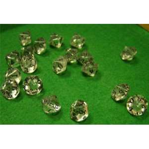  Stone Dice Quartz Crystal 10 Sided 12mm (10) Toys & Games