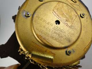 Antique Keebler Miniature Cuckoo Wall Clock English Bulldog 