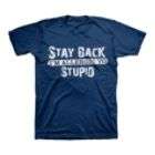Men’s Graphic Tee Stay Back Short Sleeve Navy