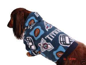 Dog sweater, jacket,Tennessee Titans Medium  