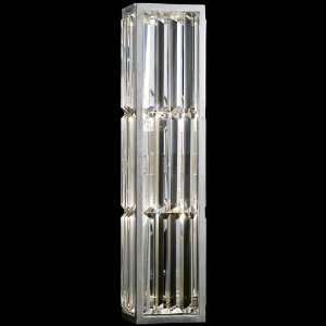   811250 Crystal Enchantment 2 Light Wall Sconce in Silver Leaf 811250