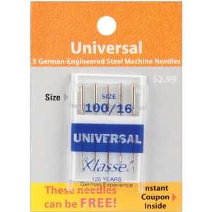  Klasse Universal Machine Needles 100/16 5/Pkg (A5100 10016 