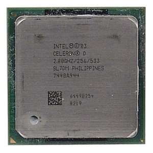    Intel Celeron 335 2.80GHz 533MHz 256KB Socket 478 CPU Electronics