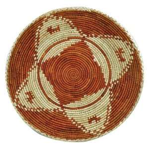  Hand Woven African Basket, 14.5 Inches, #41, Straw Basket 