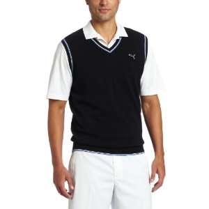  Puma Golf Mens V Neck Sweater Vest: Sports & Outdoors