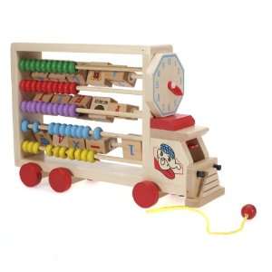    Children Wooden Toy Alphabet Numeral Learning Car Toys & Games