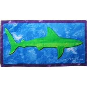  Nantucket Green Shark Beach Towel