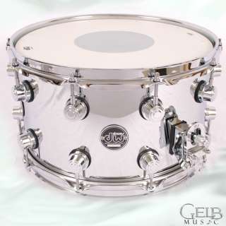 DW 8x14 Performance Series Chrome over Steel Snare w/ Chrome Hardware 