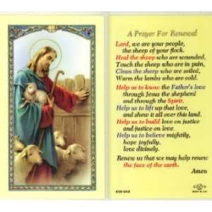 Prayer for Renewal   Good Shepherd Holy Card (800 048 