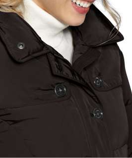 Women LandsEnd Winter Down Jacket Coat Parka Luxe X Large XL Brown 