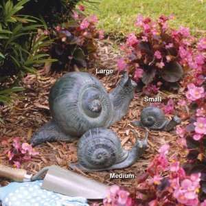  Tropical Exotic Snails Asian Bronze Statue Sculpture 