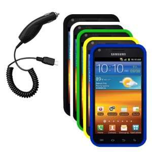   , Green, Yellow, Blue) & Car Charger for Samsung Epic 4G Touch / D710