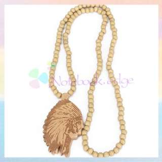 GOOD WOOD NECKLACE WOODEN CHARM PENDANT BALL BEADS CHAIN PIECE SELECT 