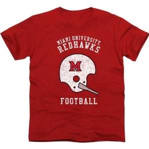 Miami University RedHawks Club Slim Fit T Shirt   Red:  