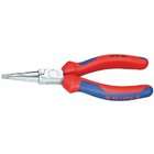 Knipex 3035160 Long Nose Pliers with Round Tips and Comfort Grip, 6.25 