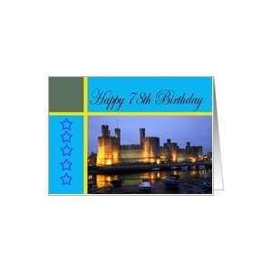  Happy 78th Birthday Caernarfon Castle Card: Toys & Games