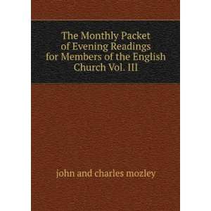   Members of the English Church Vol. III john and charles mozley Books