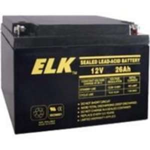    ELK PRODUCTS ELK12260 BATTERY LEAD ACID 12V 26.0AH