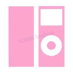  Hot Pink Stick On Faceplate Decal for Apple iPod nano (2nd 