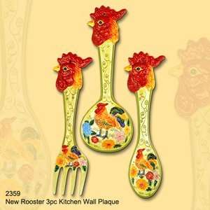 Rooster Wall Plaques 