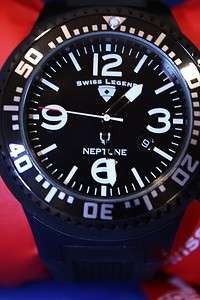Mens Swiss Legend Neptune Black 21818P BB 01 Watch New  