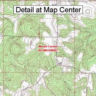   Quadrangle Map   Mount Carmel, Mississippi (Folded/Waterproof