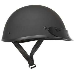  Outlaw Ultra Slim Profile Fiberglass Half Helmet   Matte 
