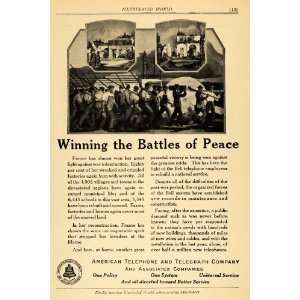  1921 Ad Battle Peace Telephone Bell System France Marne 