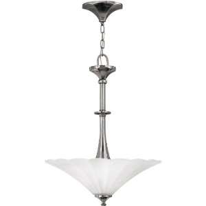  Bloom Dinette Chandelier With Etched Glass Shades.
