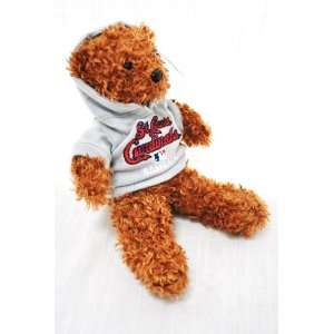   CARDINALS OFFICIAL MLB LOGO 8IN SPECIAL FABRIC PLUSH HOODIE TEDDY BEAR