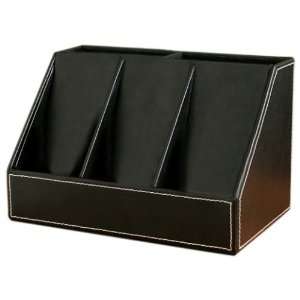  SEI 3 Position Charging Station   Faux Leather Black: Home 