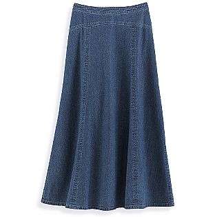 Long Denim Skirt  Classic Elements Clothing Womens Skirts 