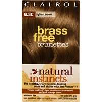 Clairol Natural Instincts Brass Free Brunettes 6.5C Lightest Brown 