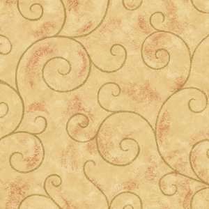   By Color BC1581538 Metallic Scroll Wallpaper