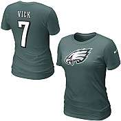 Nike Philadelphia Eagles Michael Vick Womens Name & Number T Shirt 