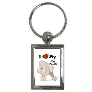  I Love My Toy Poodle Key Chain